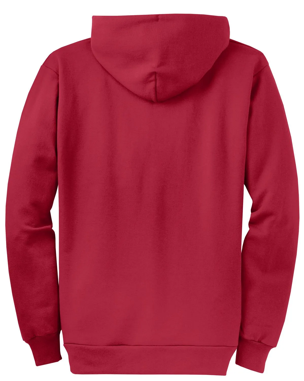 Port & Company Core Fleece Full-Zip Hooded Sweatshirt. PC78ZH Red