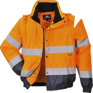 Portwest Hi-Vis 2-in-1 Contrast Bomber Jacket
