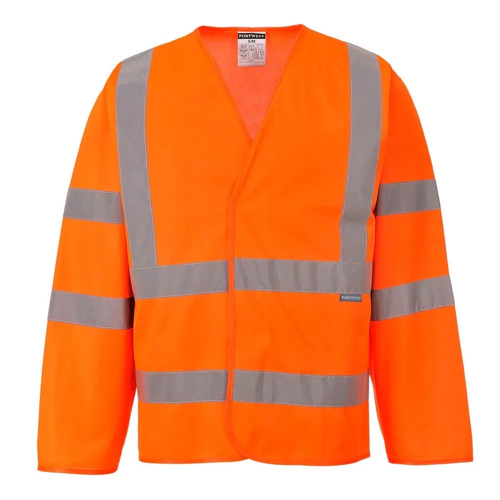 PW HI-VIS VEST - Long Sleeve | Day/Night | Velcro Close