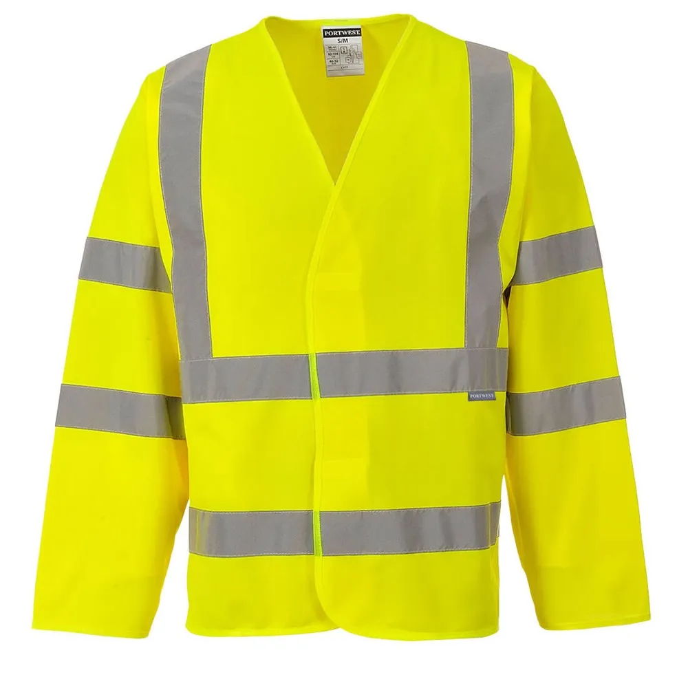 PW HI-VIS VEST - Long Sleeve | Day/Night | Velcro Close