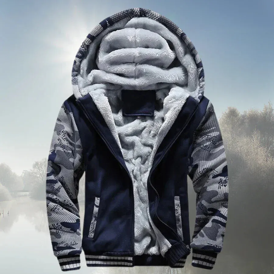 Quinn hooded zip-up fleece jacket