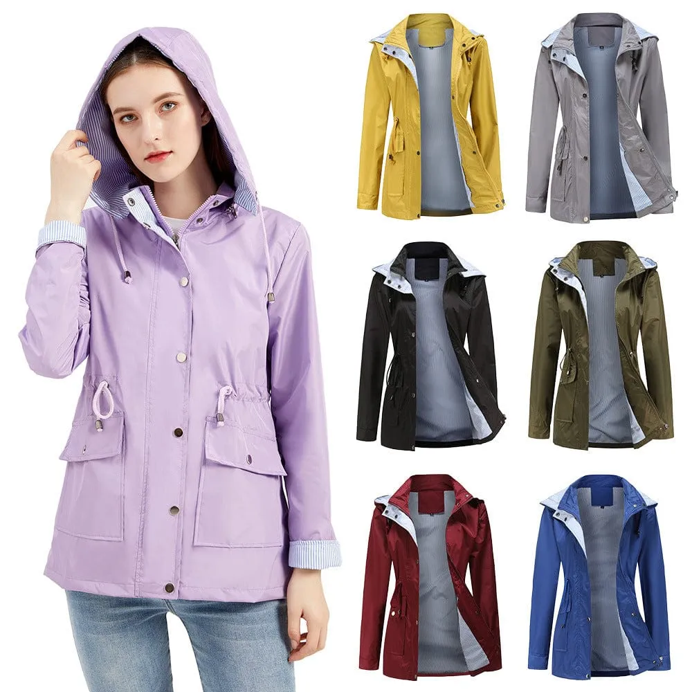 Raincoat with Detachable Hood