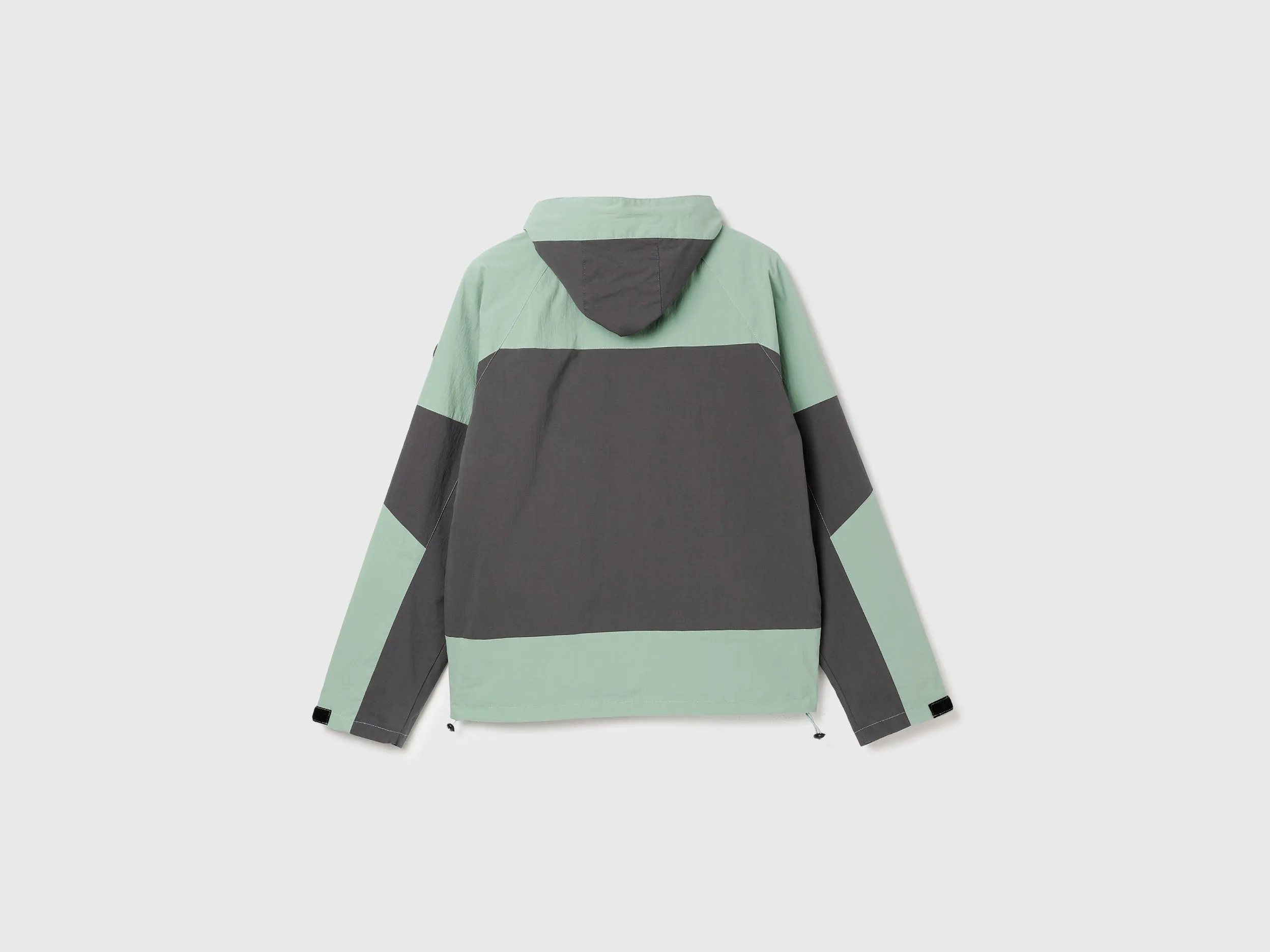 Regular Fit Hooded Colourblocked Jacket