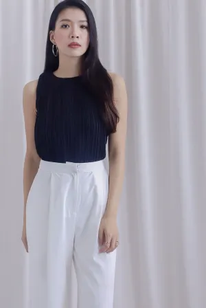 *Restocked* Gioia Pleated Cut In Top In Black