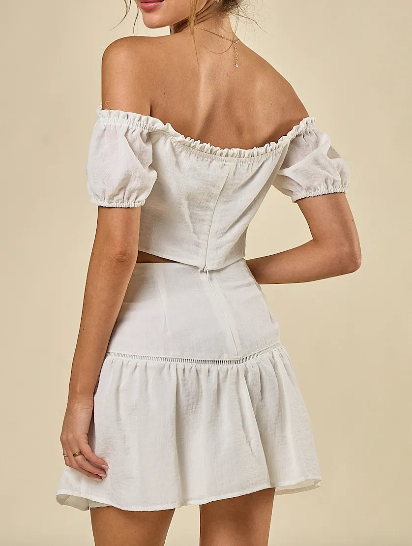 Ruffled Mini Skirt