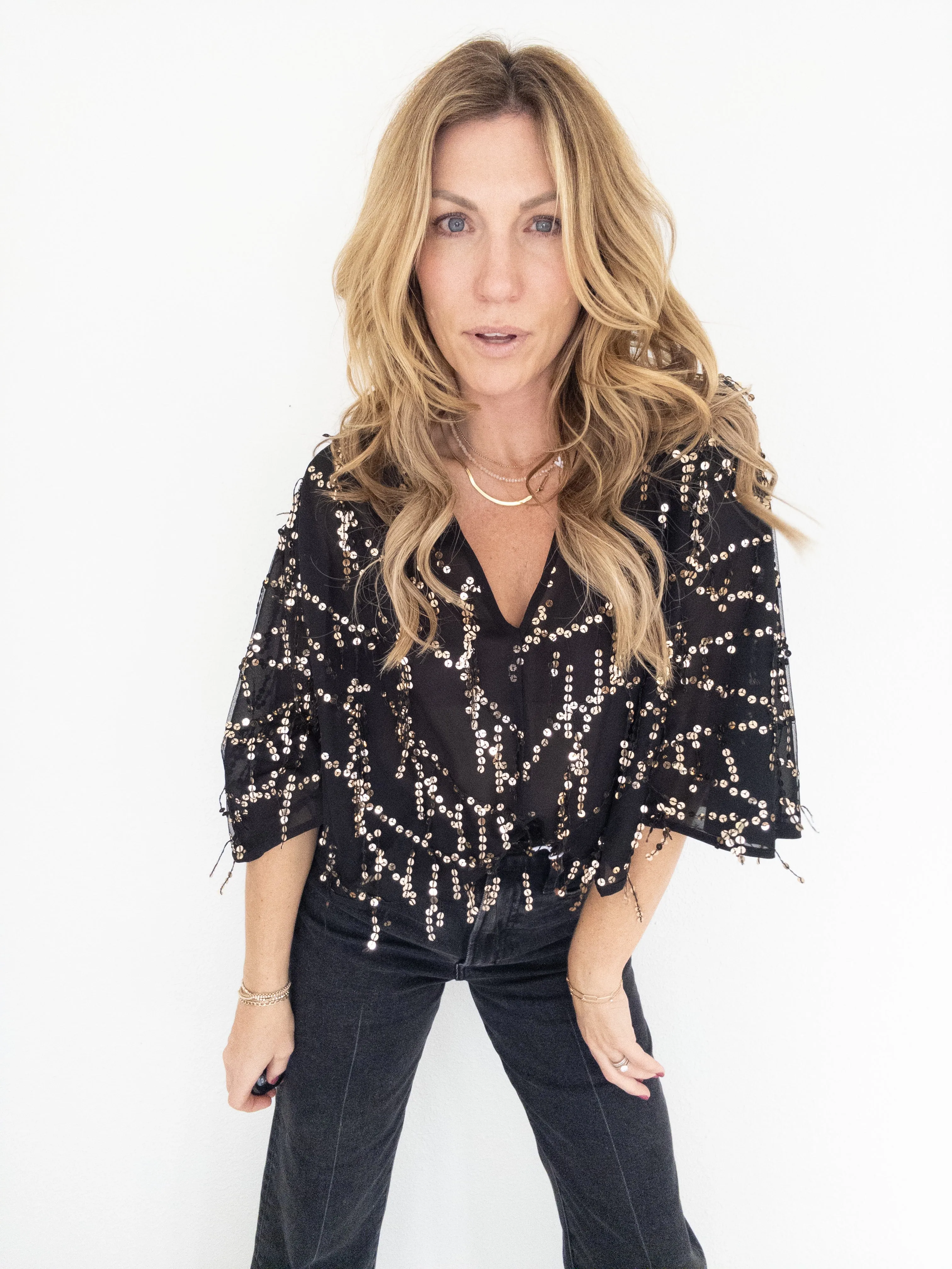 Shake It Up Sequin Crop