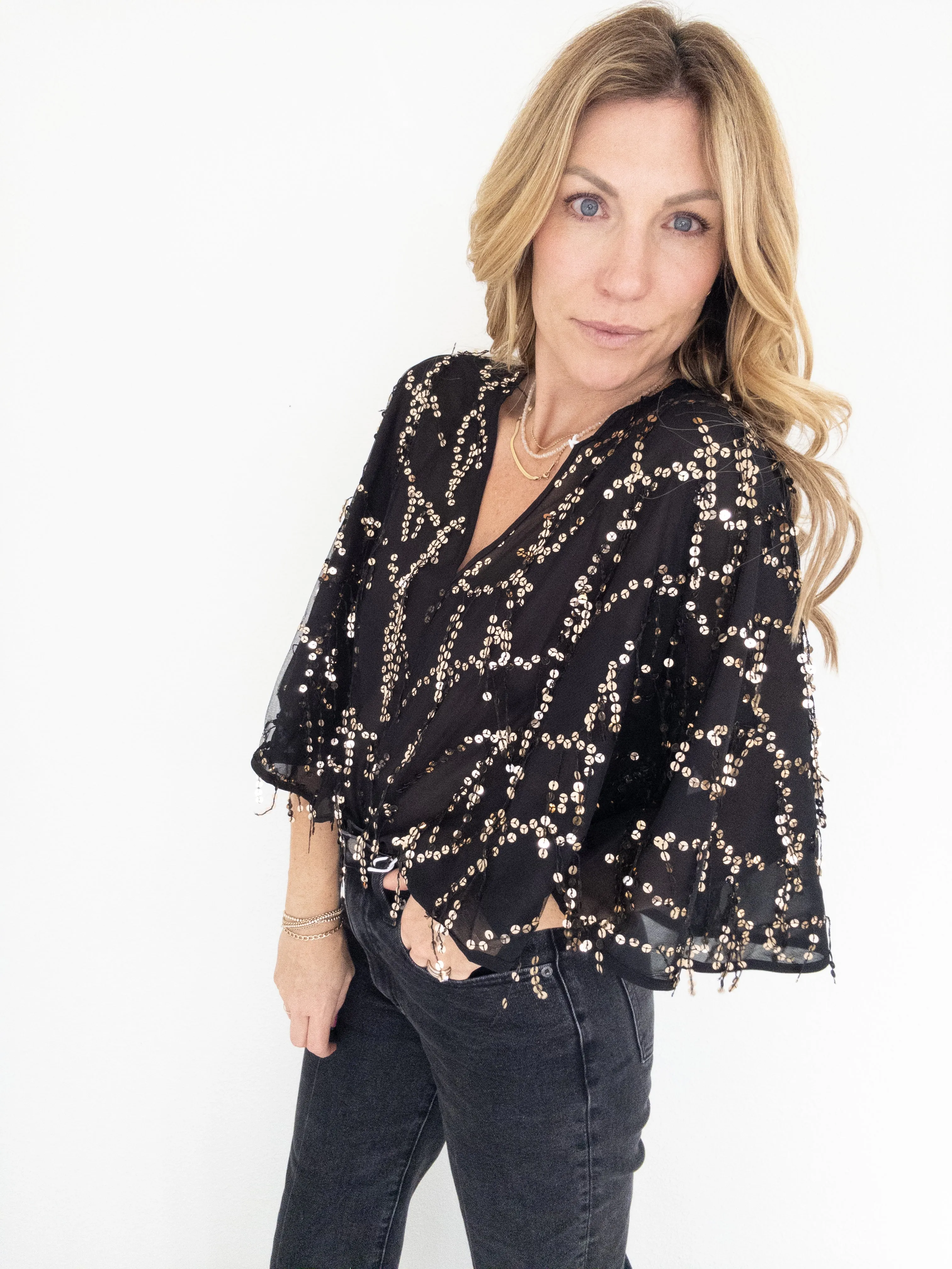 Shake It Up Sequin Crop