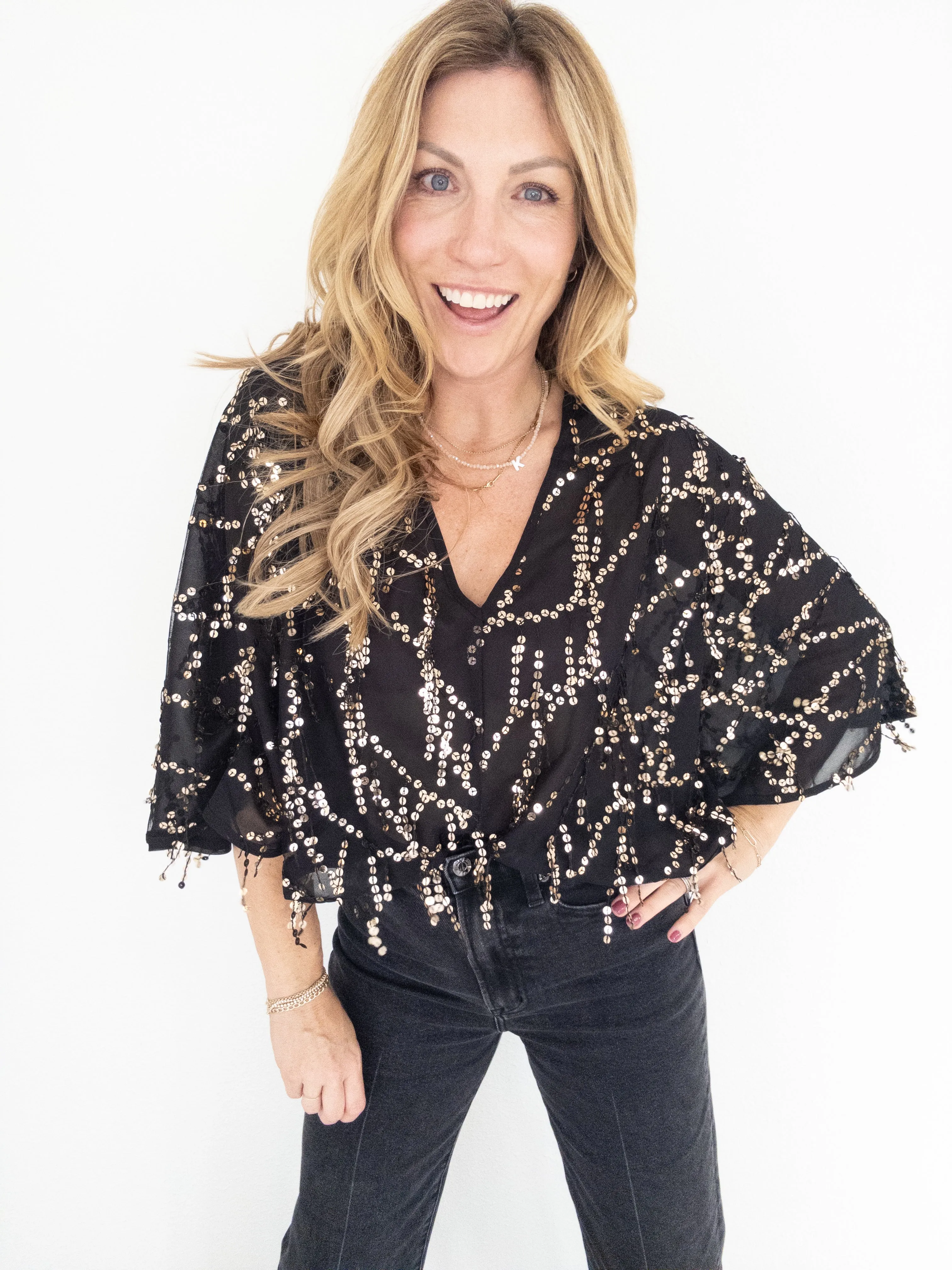 Shake It Up Sequin Crop