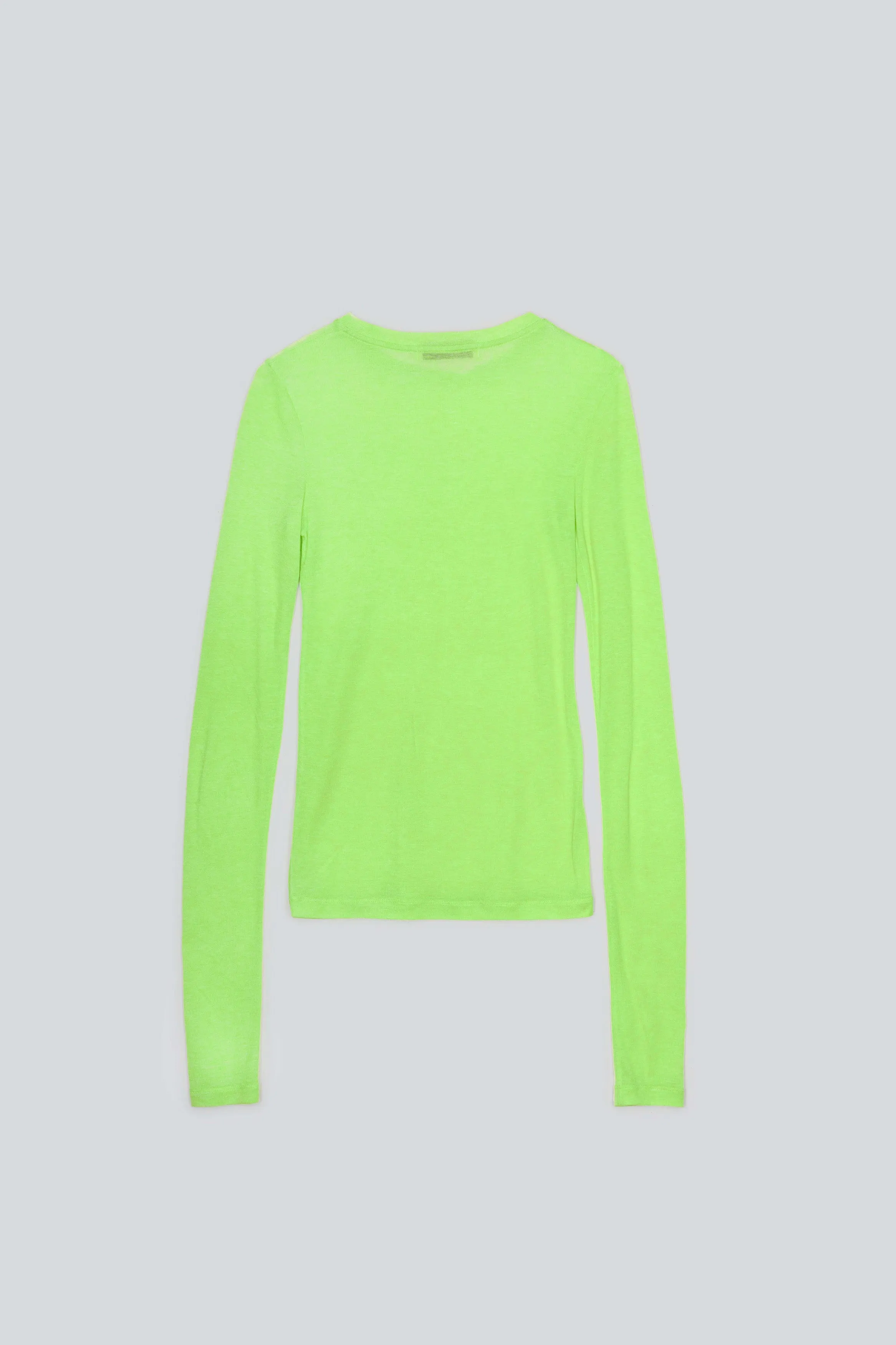 SHEER LONG TEE IN WASABI
