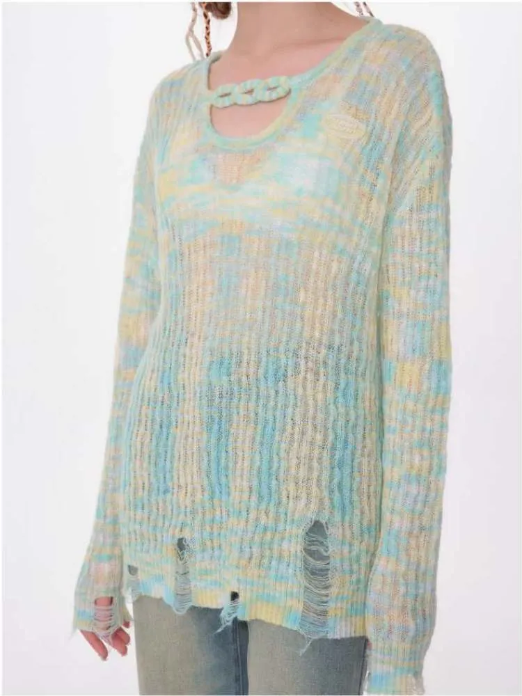 Sheer Loose Damage Knit【s0000007128】