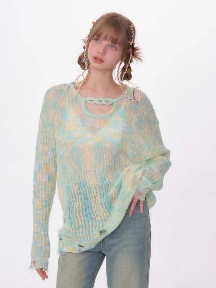 Sheer Loose Damage Knit【s0000007128】