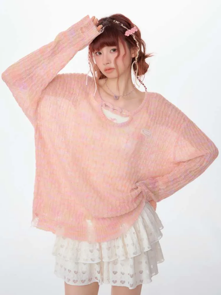 Sheer Loose Damage Knit【s0000007128】