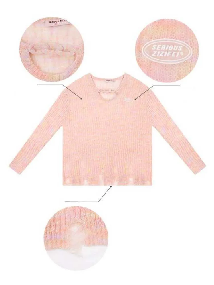 Sheer Loose Damage Knit【s0000007128】