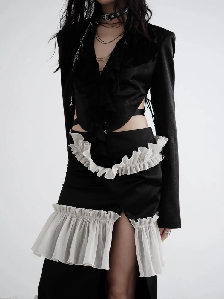 Sheer short blazer【s0000008519】