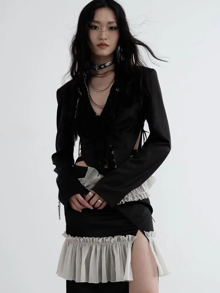 Sheer short blazer【s0000008519】