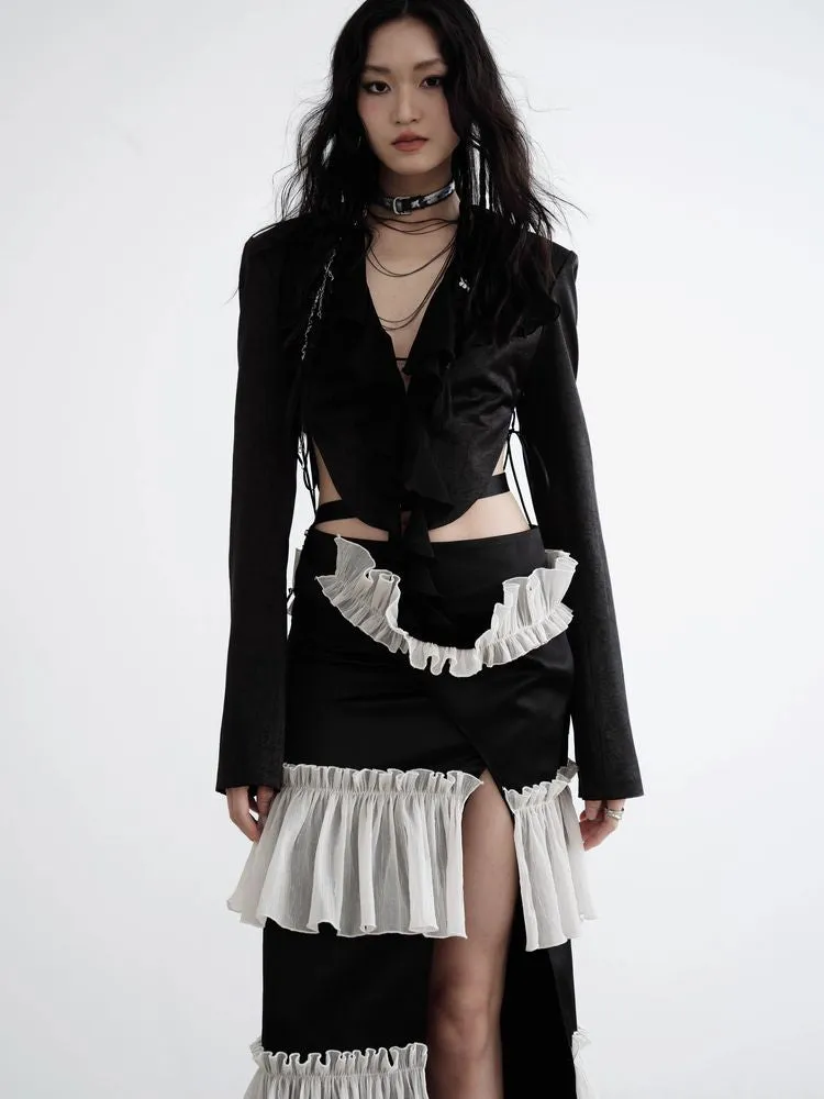 Sheer short blazer【s0000008519】