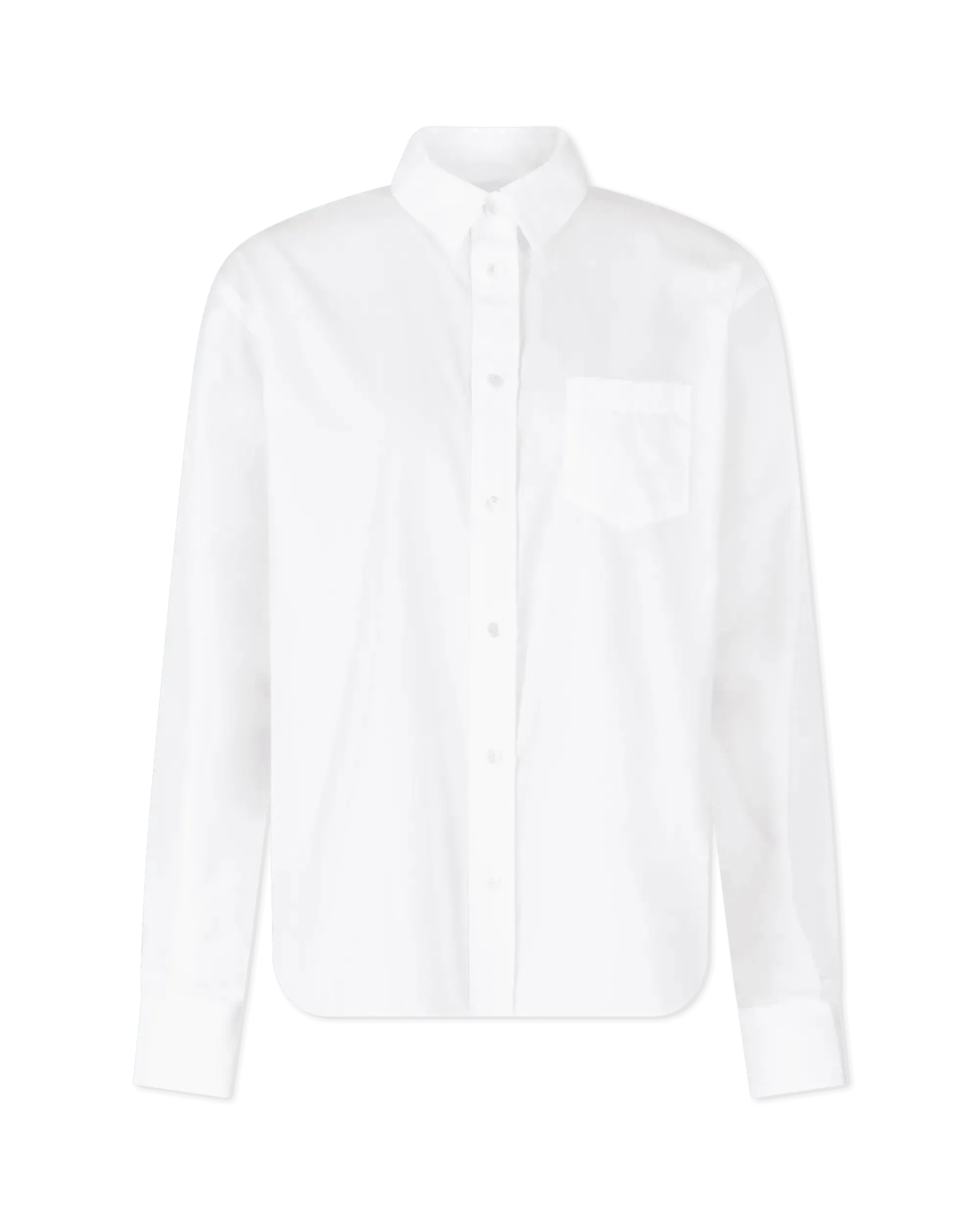 Sheer Split Back Shirt