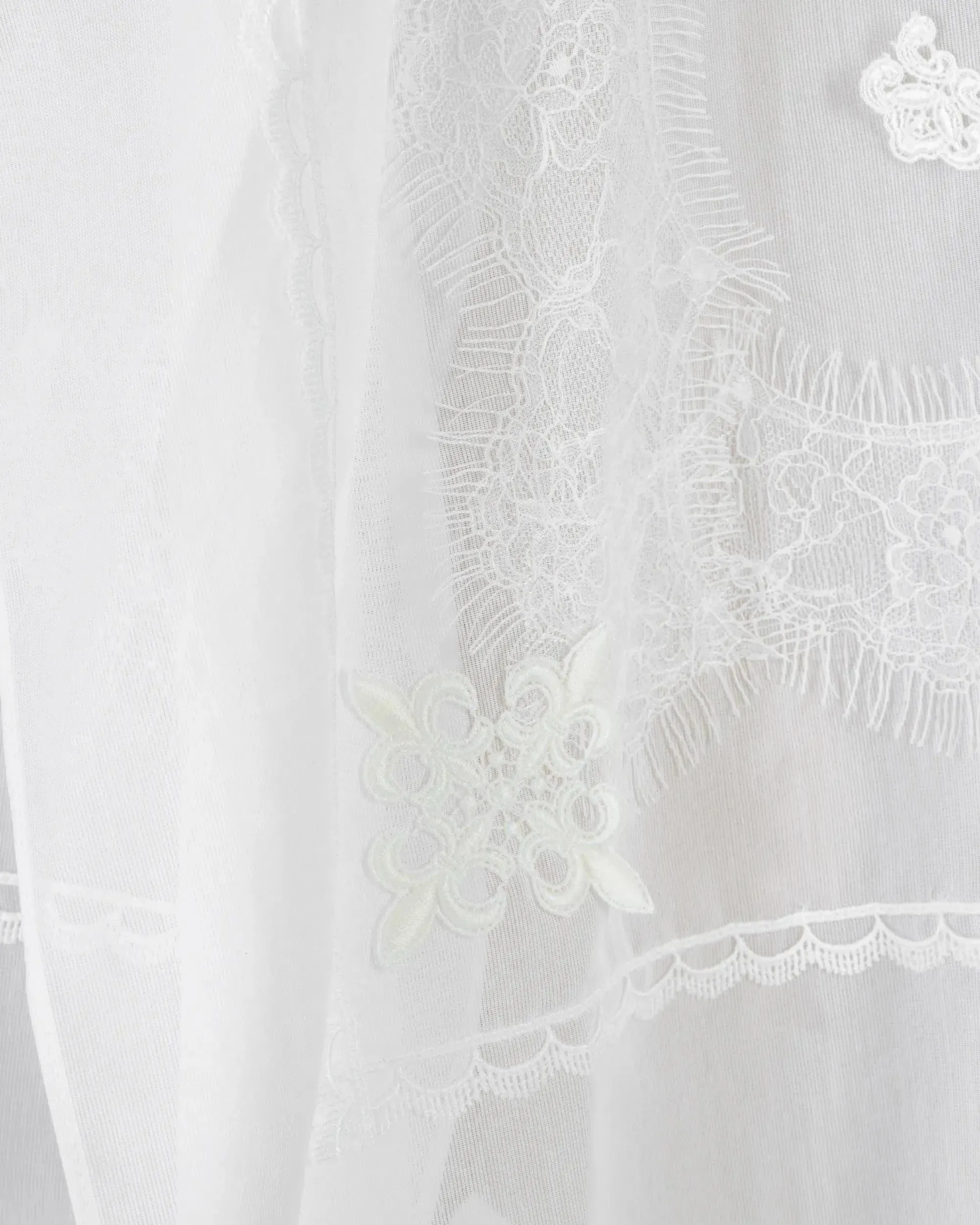 Sheer Split Back Shirt