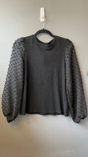 Sheer Swiss Dot Sleeve Top