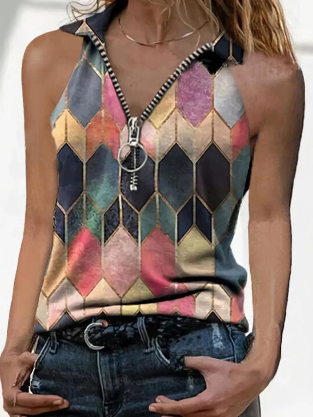 Shift Sleeveless Casual Vests