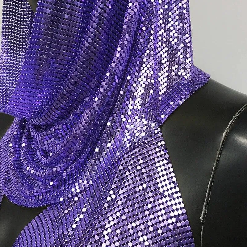 Shiny Metallic Sequin Top