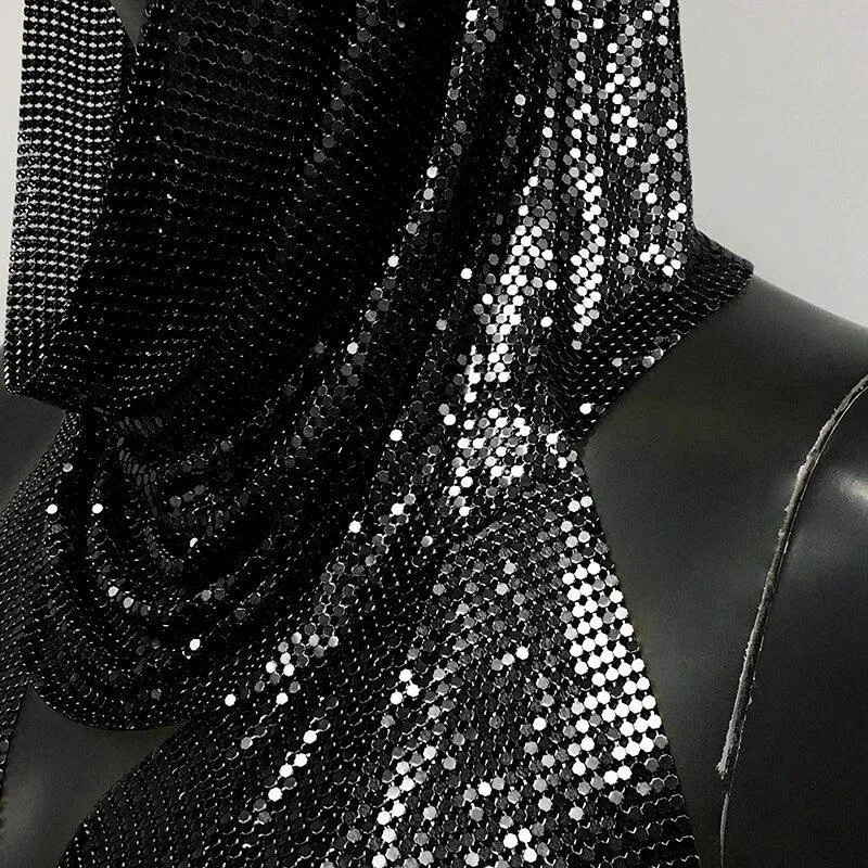 Shiny Metallic Sequin Top