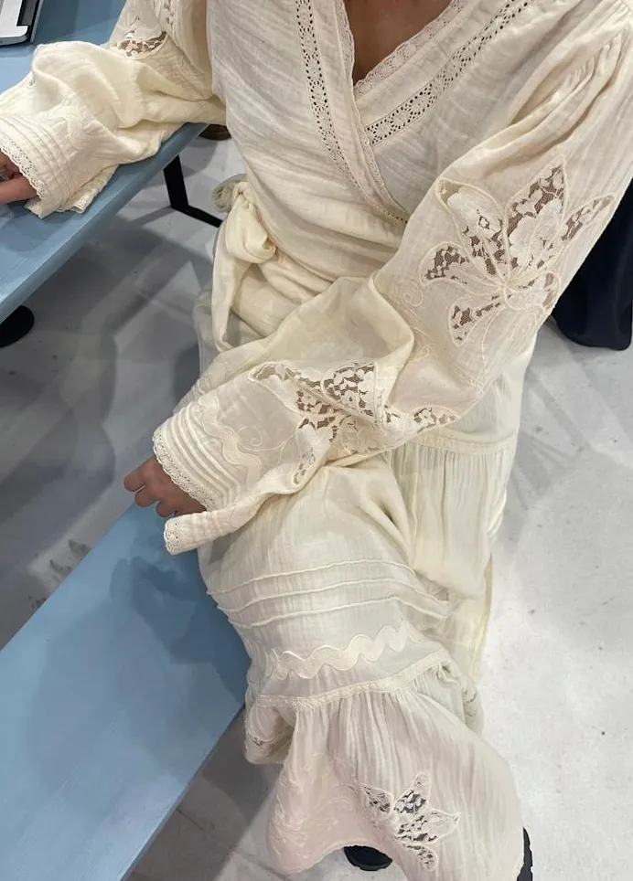 Sissel Edelbo - Wrap blouse - Off white - Winfrey
