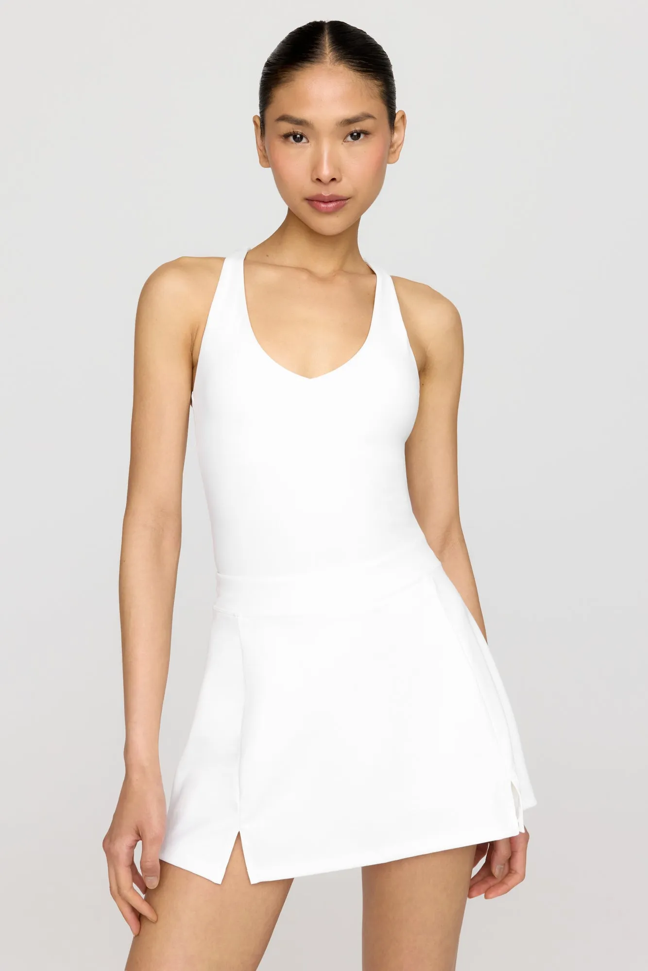 SKINLUXE BUILT-IN SUPPORT STRAPPY BACK CAMI TOP - COCONUT MILK