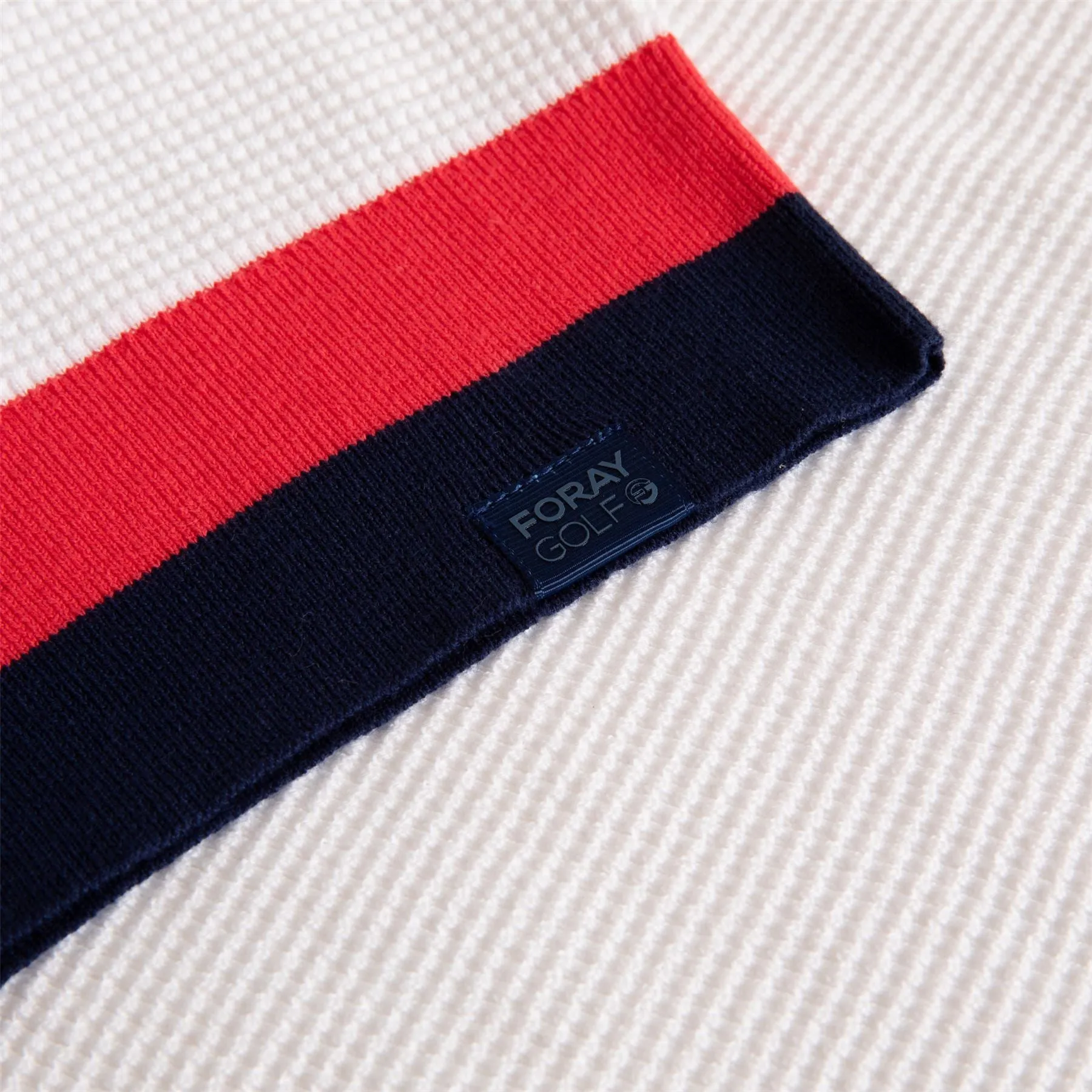 SL Waffle Knit Pullover Vest White/Navy/Red