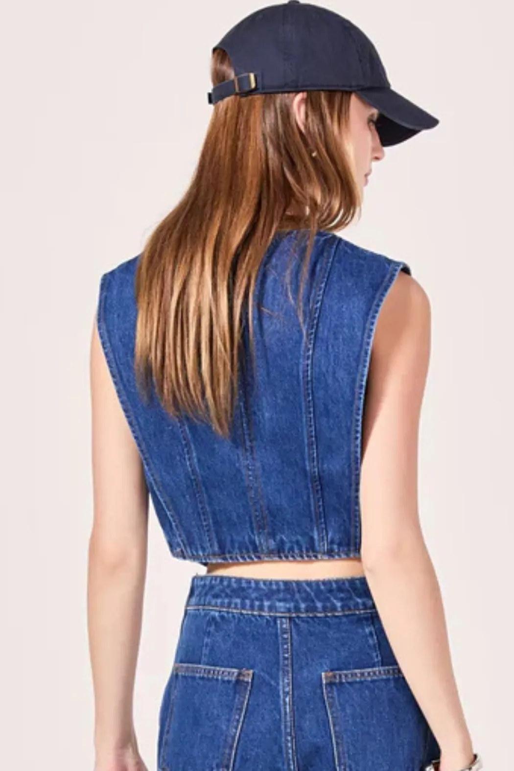 Sleeveless Denim Vest