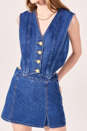 Sleeveless Denim Vest