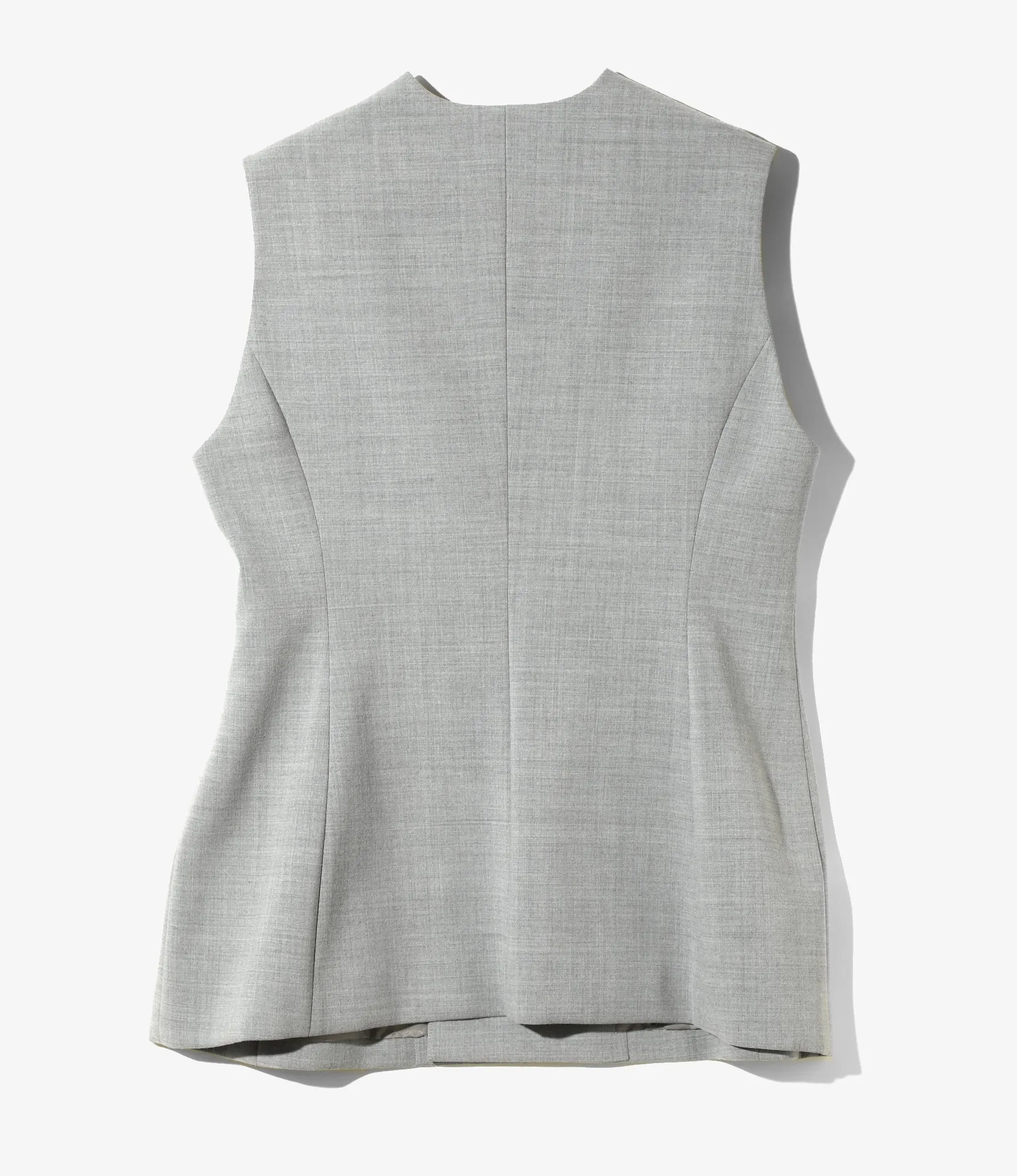 Sleeveless Jacket - Muslin
