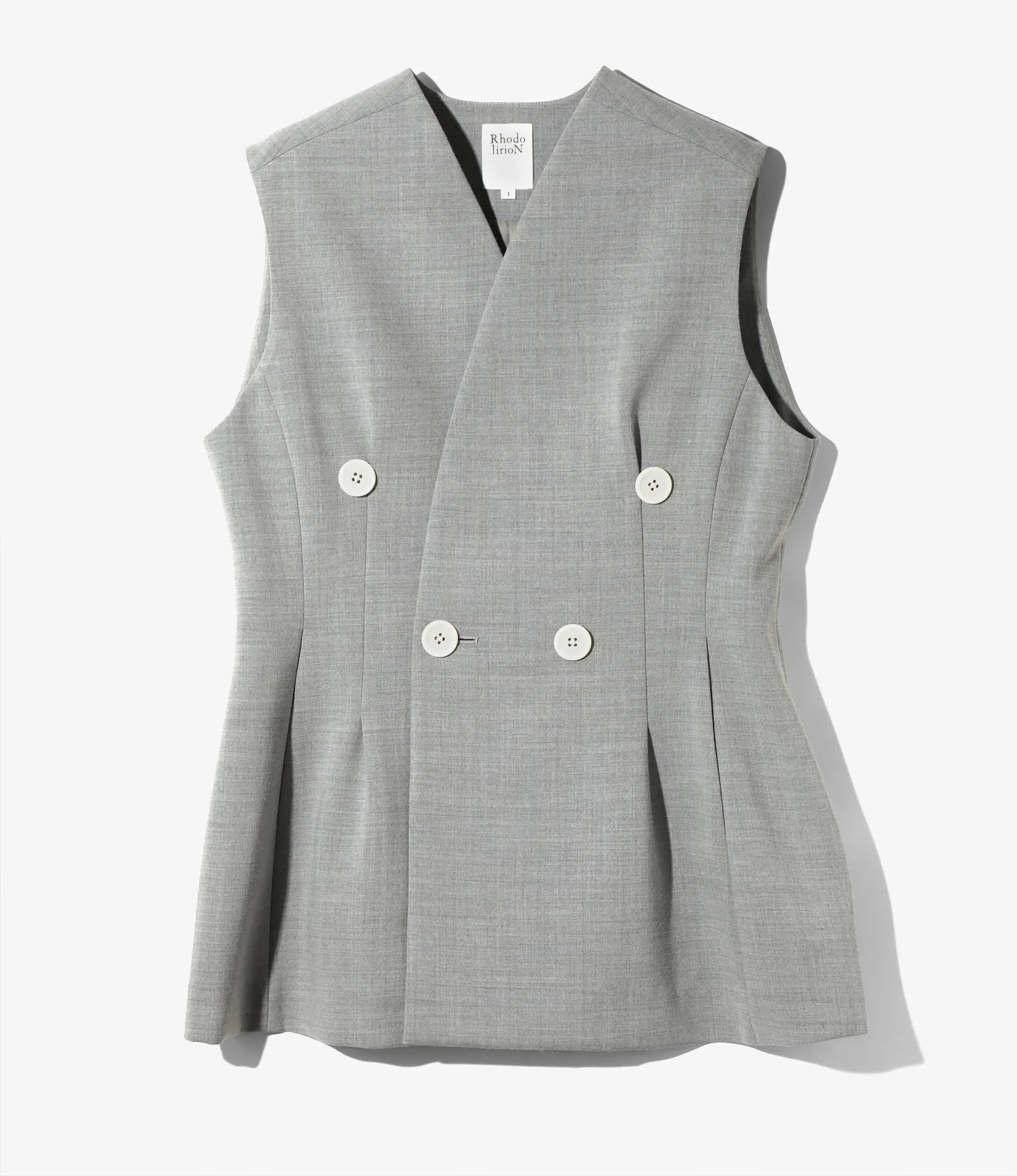 Sleeveless Jacket - Muslin