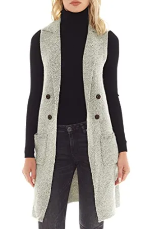 Sleeveless Long Sweater Vest