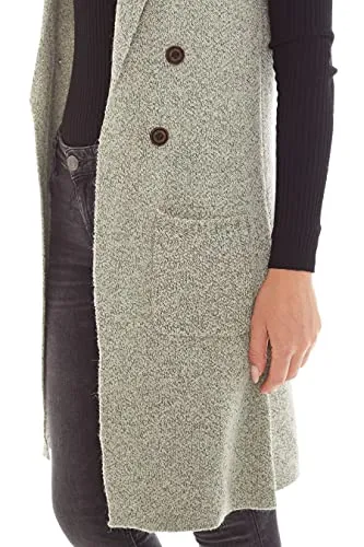 Sleeveless Long Sweater Vest