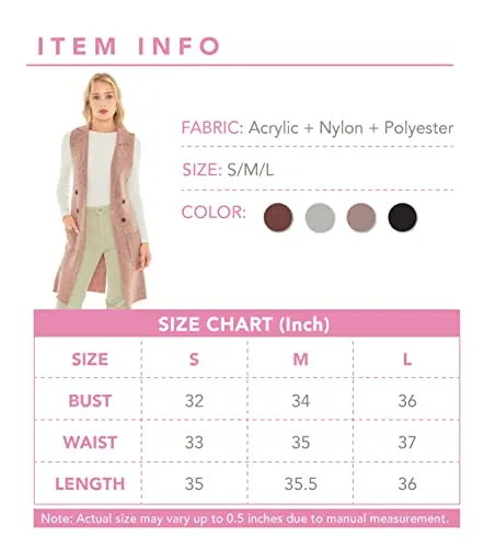 Sleeveless Long Sweater Vest