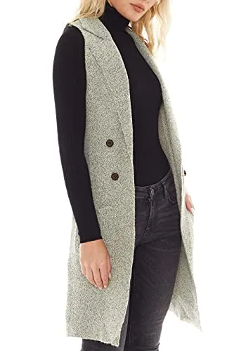 Sleeveless Long Sweater Vest