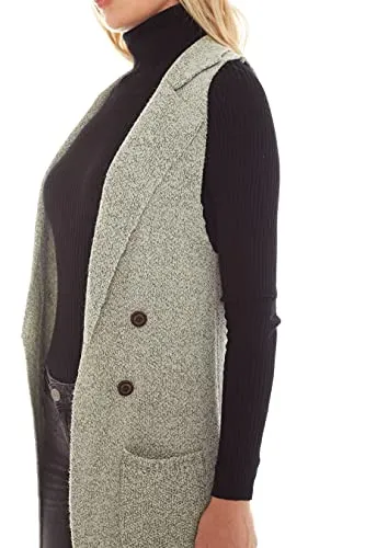 Sleeveless Long Sweater Vest