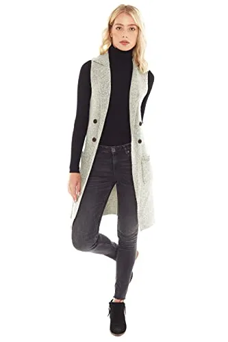 Sleeveless Long Sweater Vest