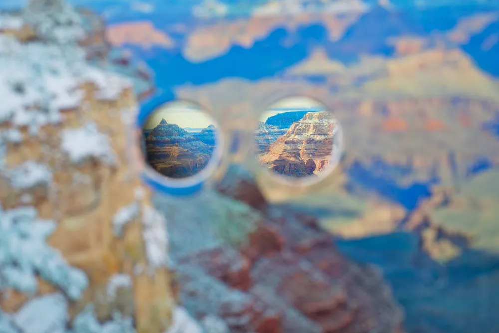 Snow in the Grand Canyon by Elizabeth Curren