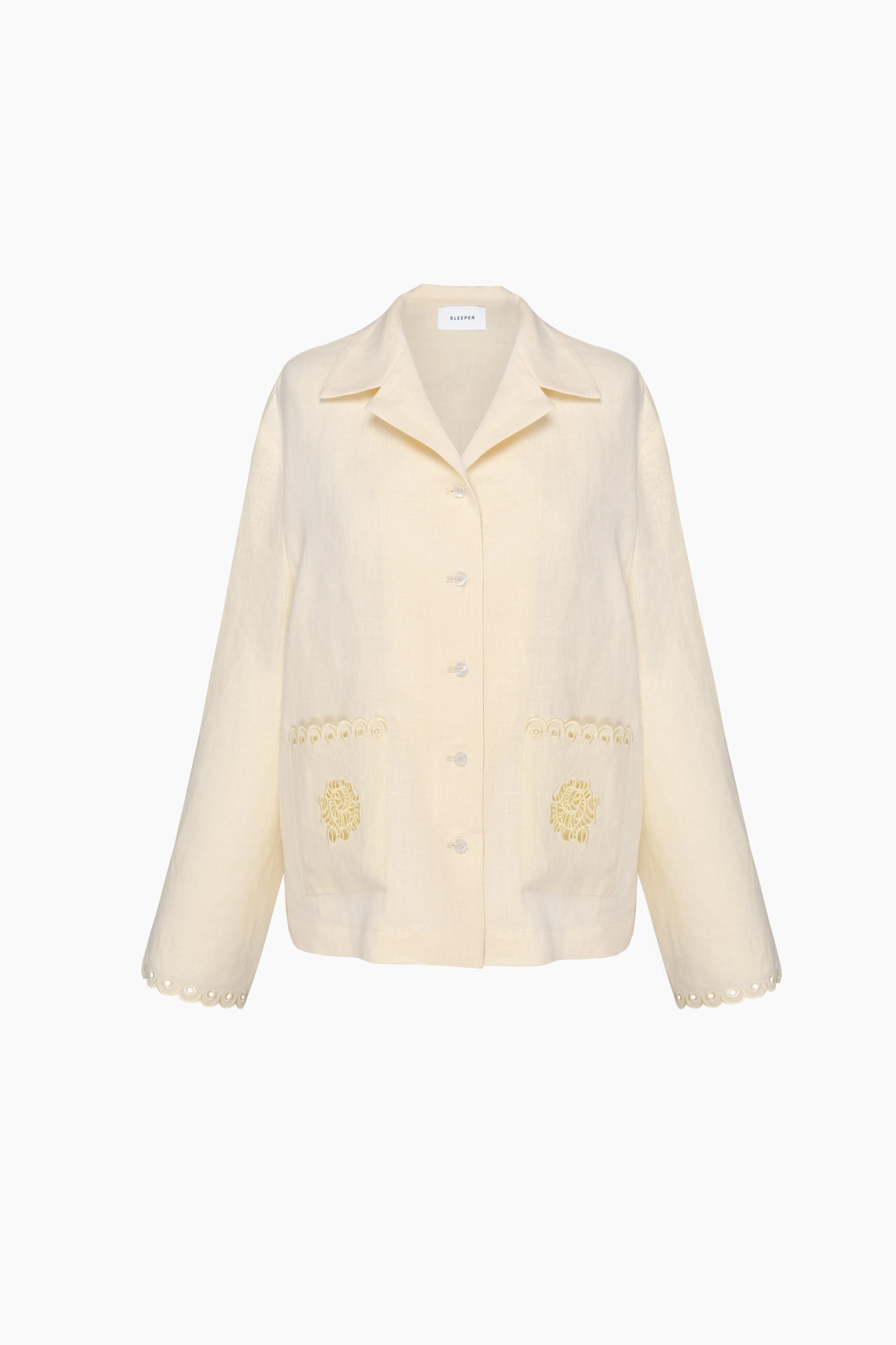 Sofia Linen Embroidered Shirt