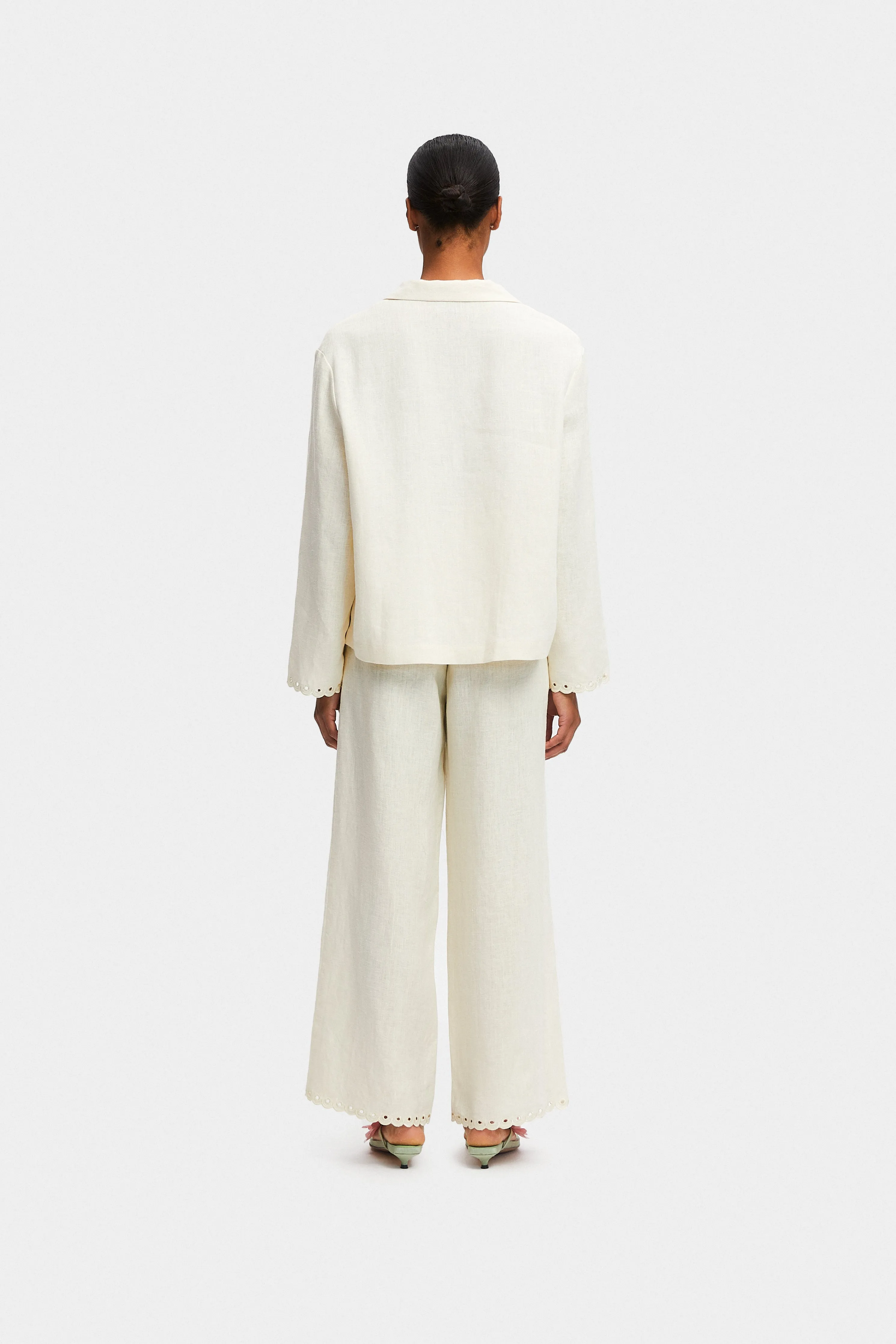 Sofia Linen Embroidered Shirt