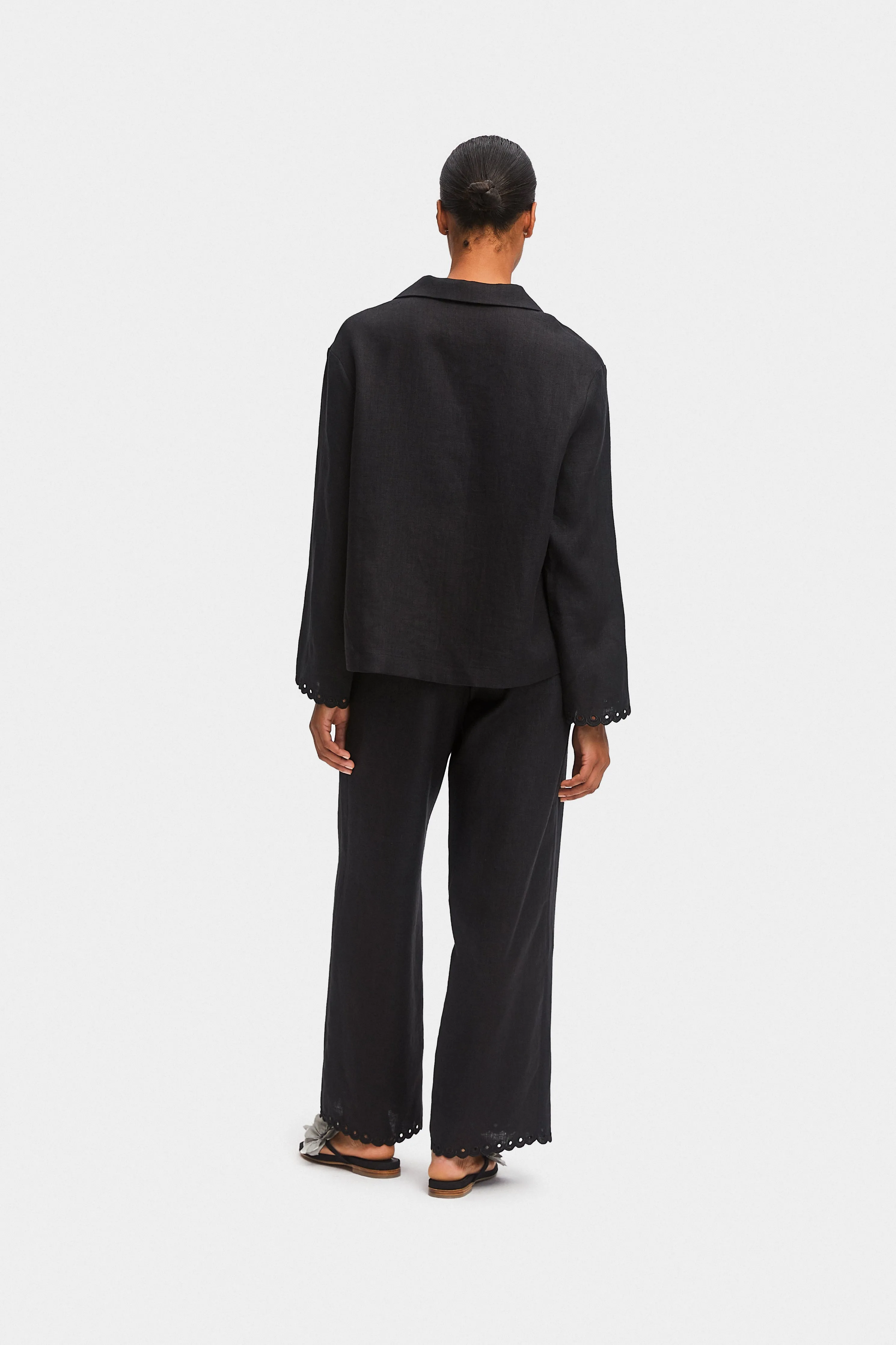 Sofia Linen Embroidered Shirt