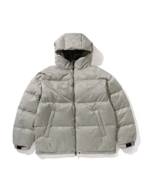 Solid Camo Jacquard Down Jacket