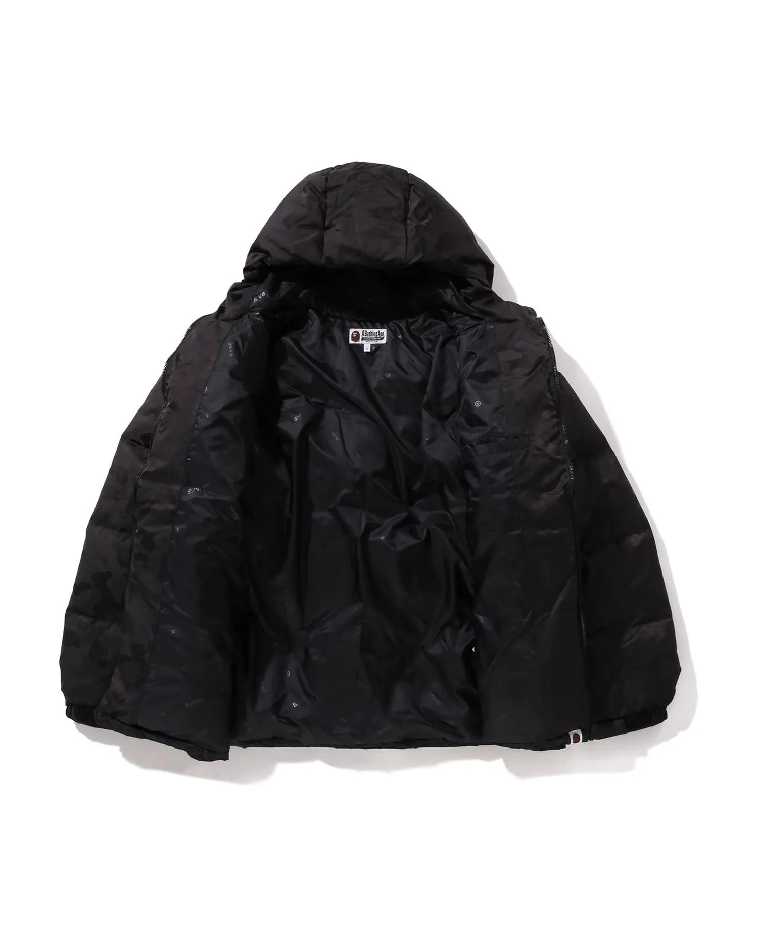 Solid Camo Jacquard Down Jacket