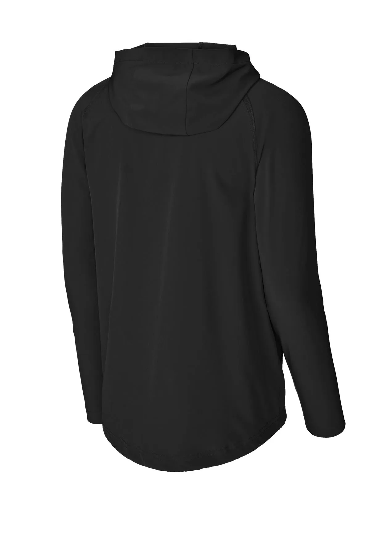 Sport-Tek Repeat 1/2-Zip Long Sleeve Hooded Jacket JST488 Black