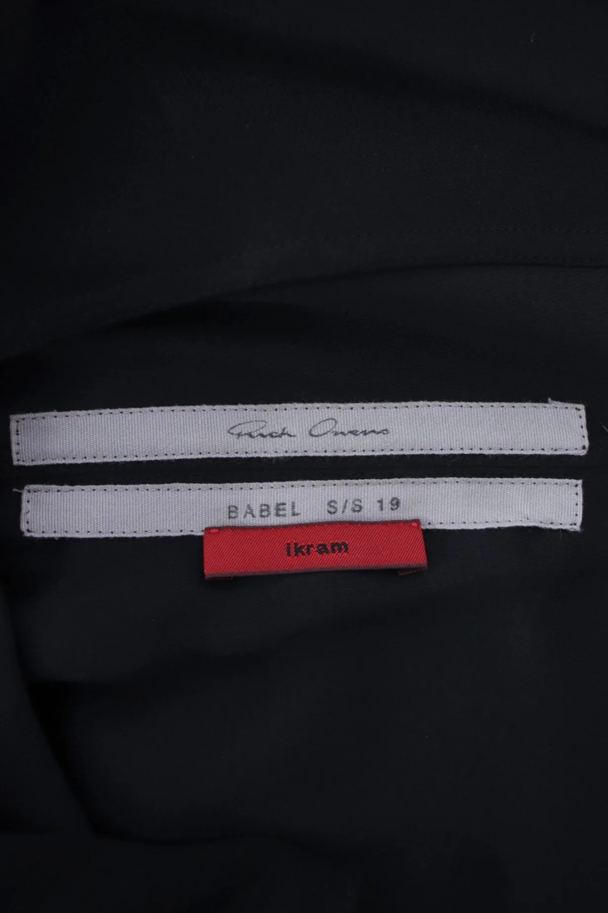 S/S 2019 Rick Owens Denim Panel Tunic