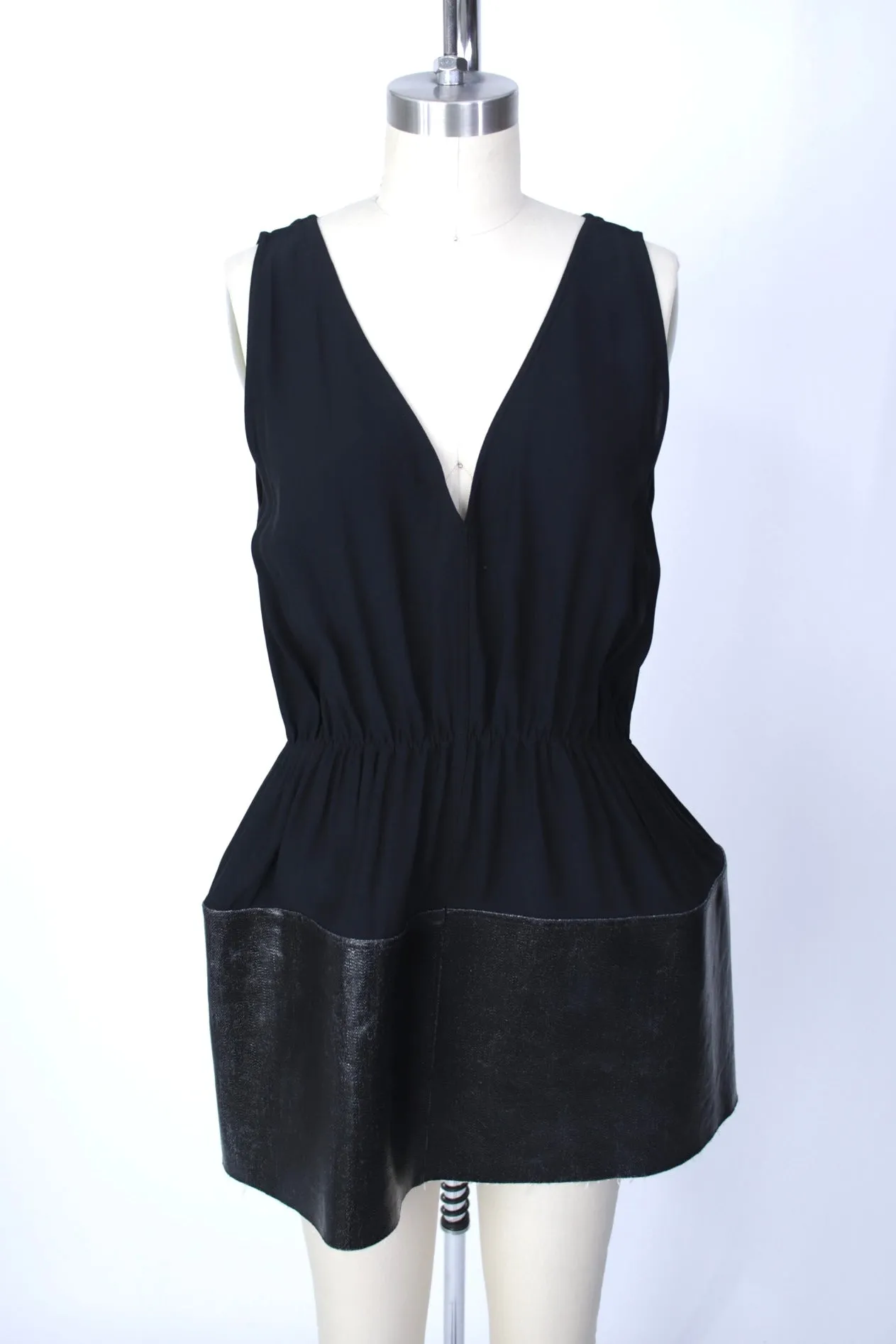S/S 2019 Rick Owens Denim Panel Tunic