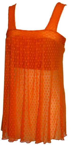 Star Sheer Mesh Tank with Bra inside