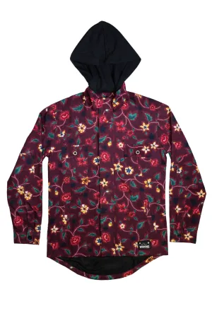 Stay Winning Maroon Floral Jacket Hoodie